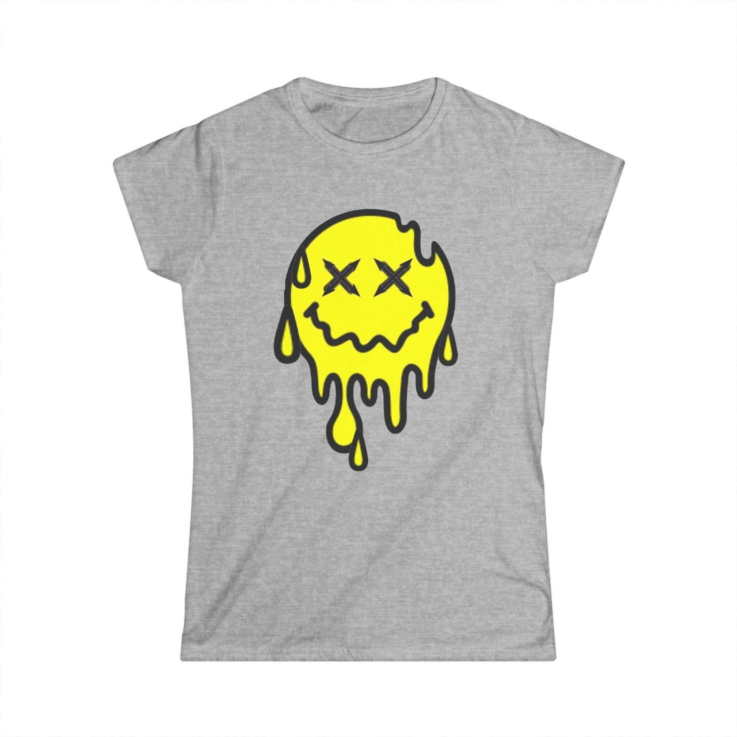 Drippy smiley Women's Softstyle Tee