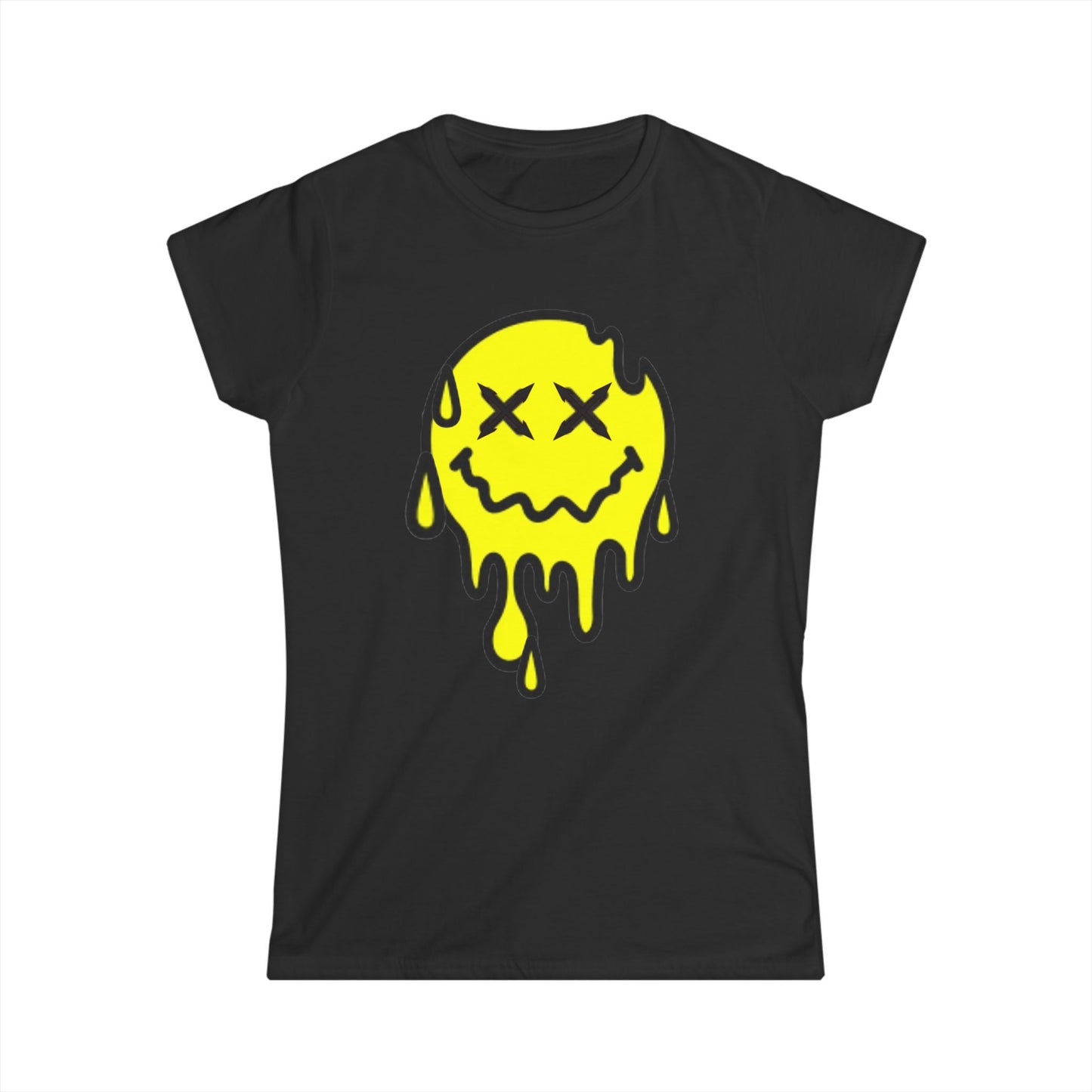 Drippy smiley Women's Softstyle Tee
