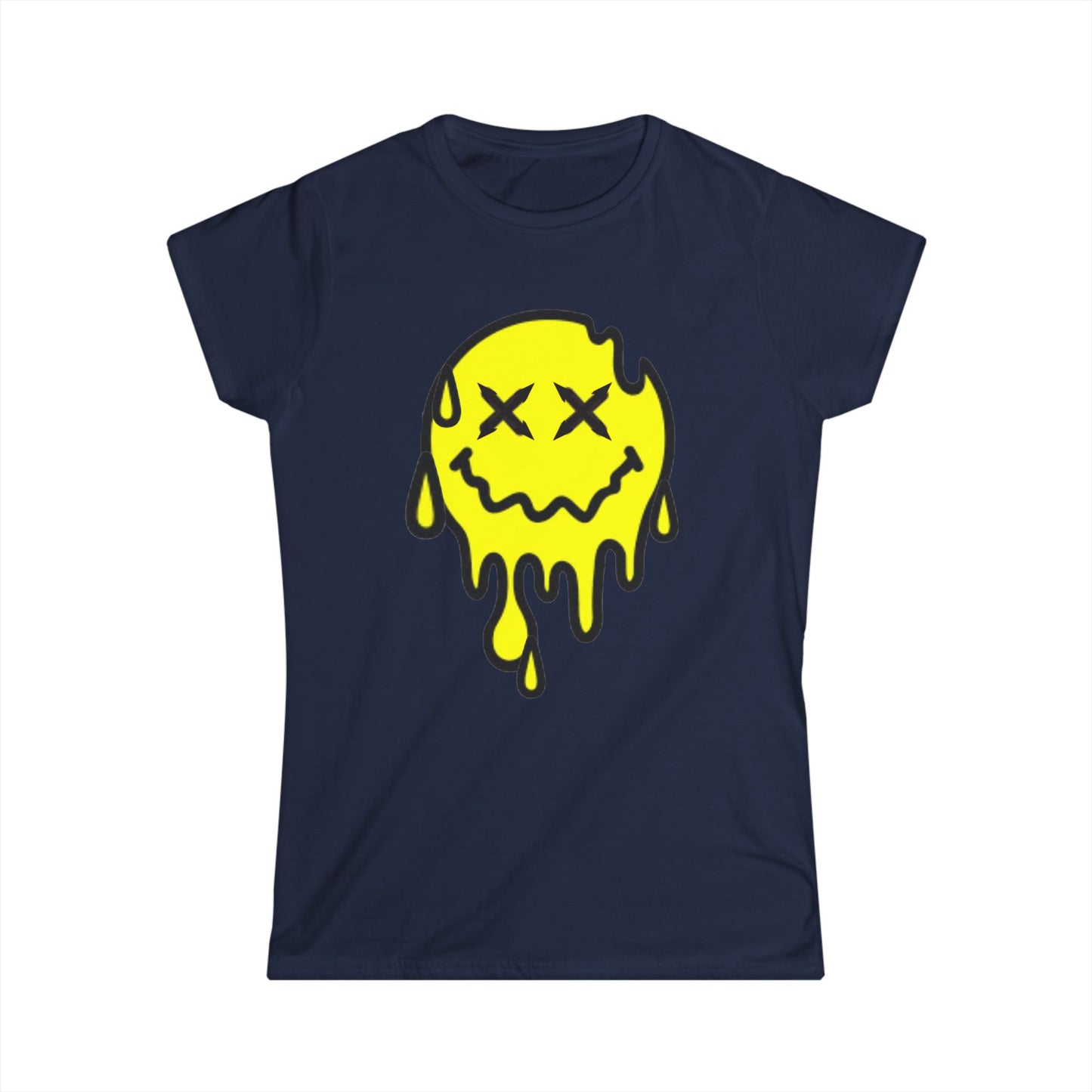 Drippy smiley Women's Softstyle Tee
