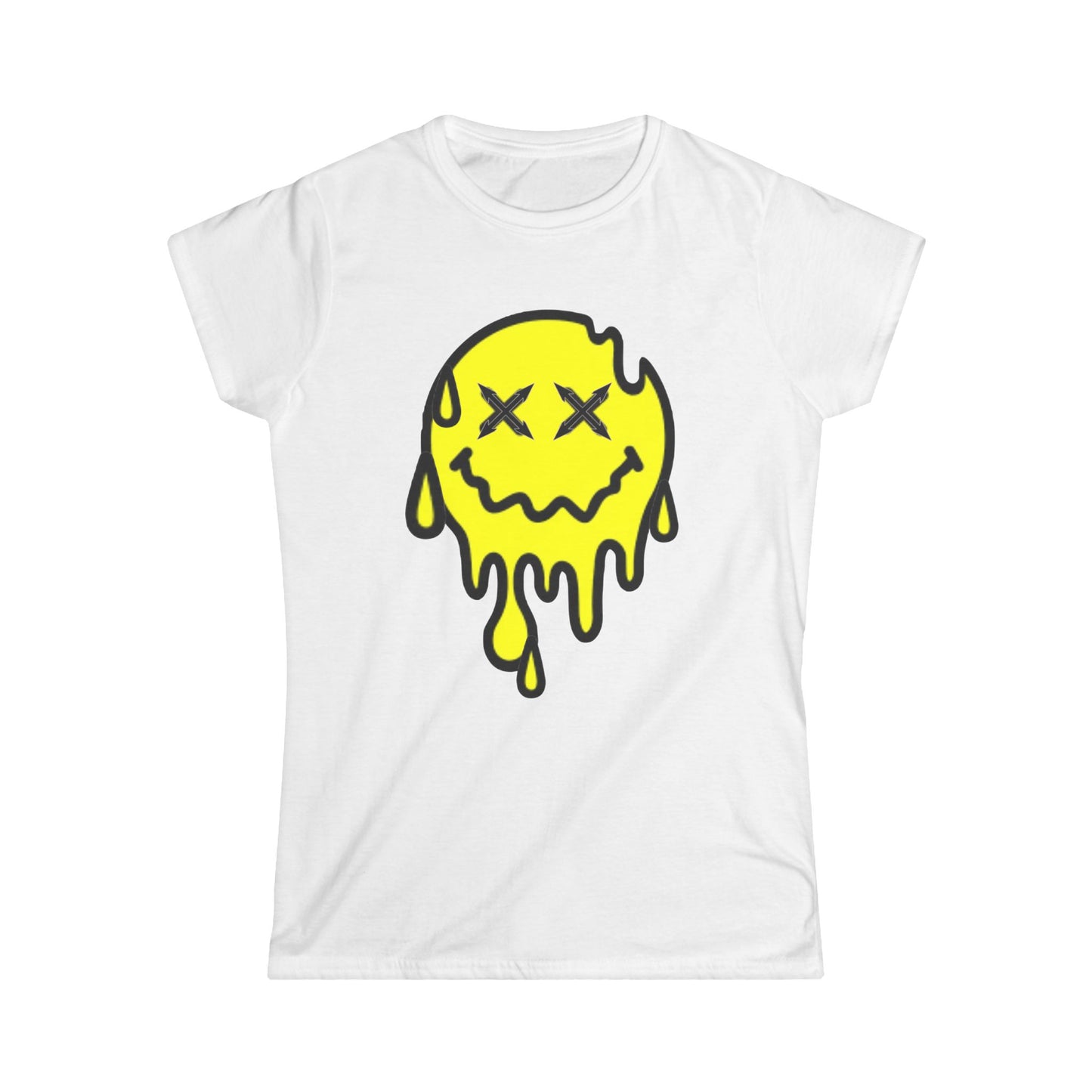 Drippy smiley Women's Softstyle Tee