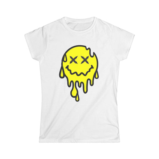 Drippy smiley Women's Softstyle Tee