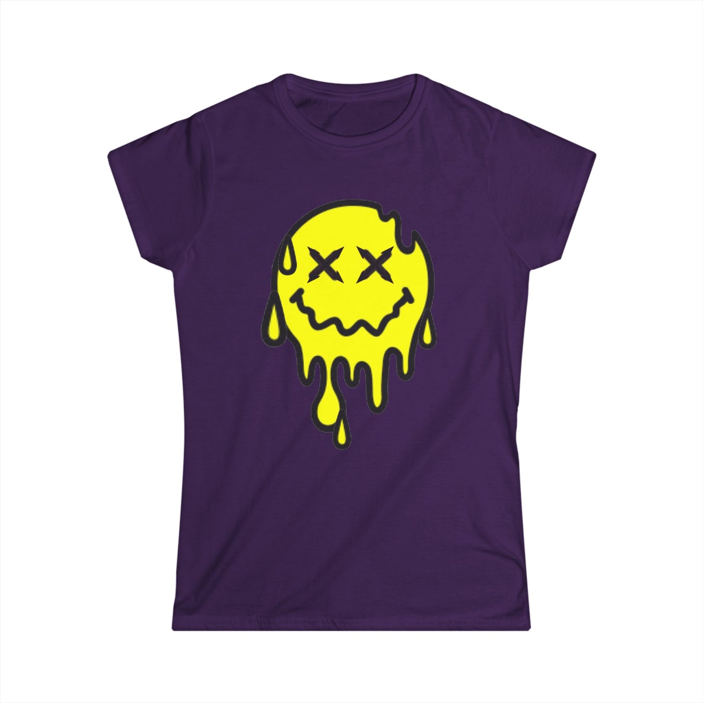 Drippy smiley Women's Softstyle Tee