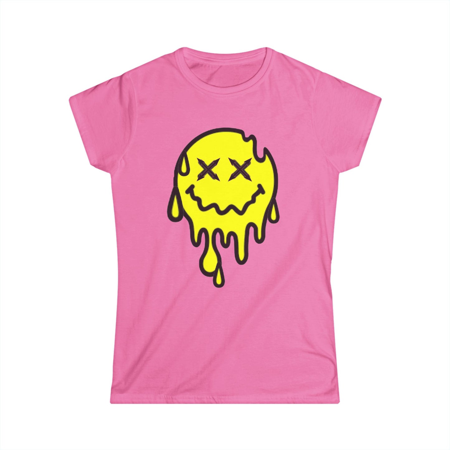 Drippy smiley Women's Softstyle Tee
